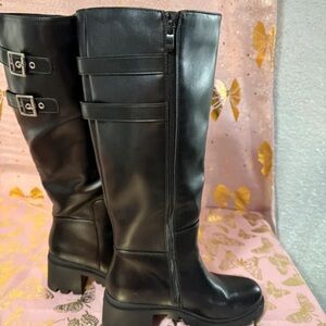 Dream Pairs Sleek Black Over the Knee Boots